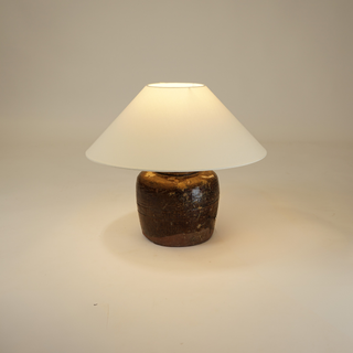 Pippa Vintage Pot Lamp - Empire Shade