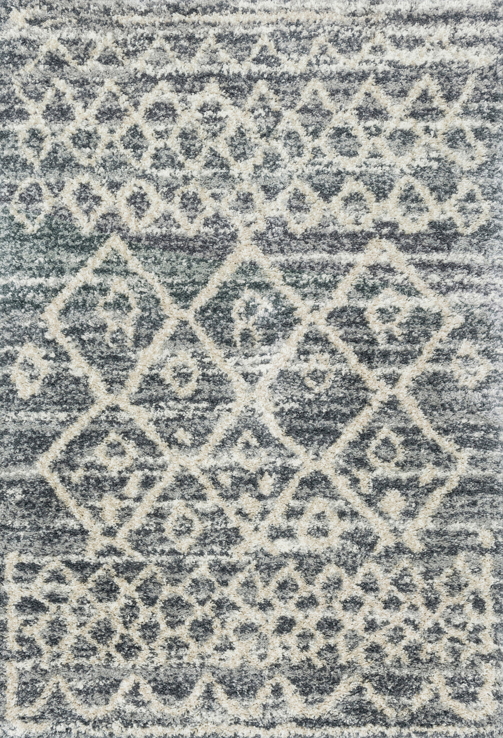 Quincy Graphite / Beige 8'-10" x 12' Area Rug - QC-02 - 8'-10" x 12'