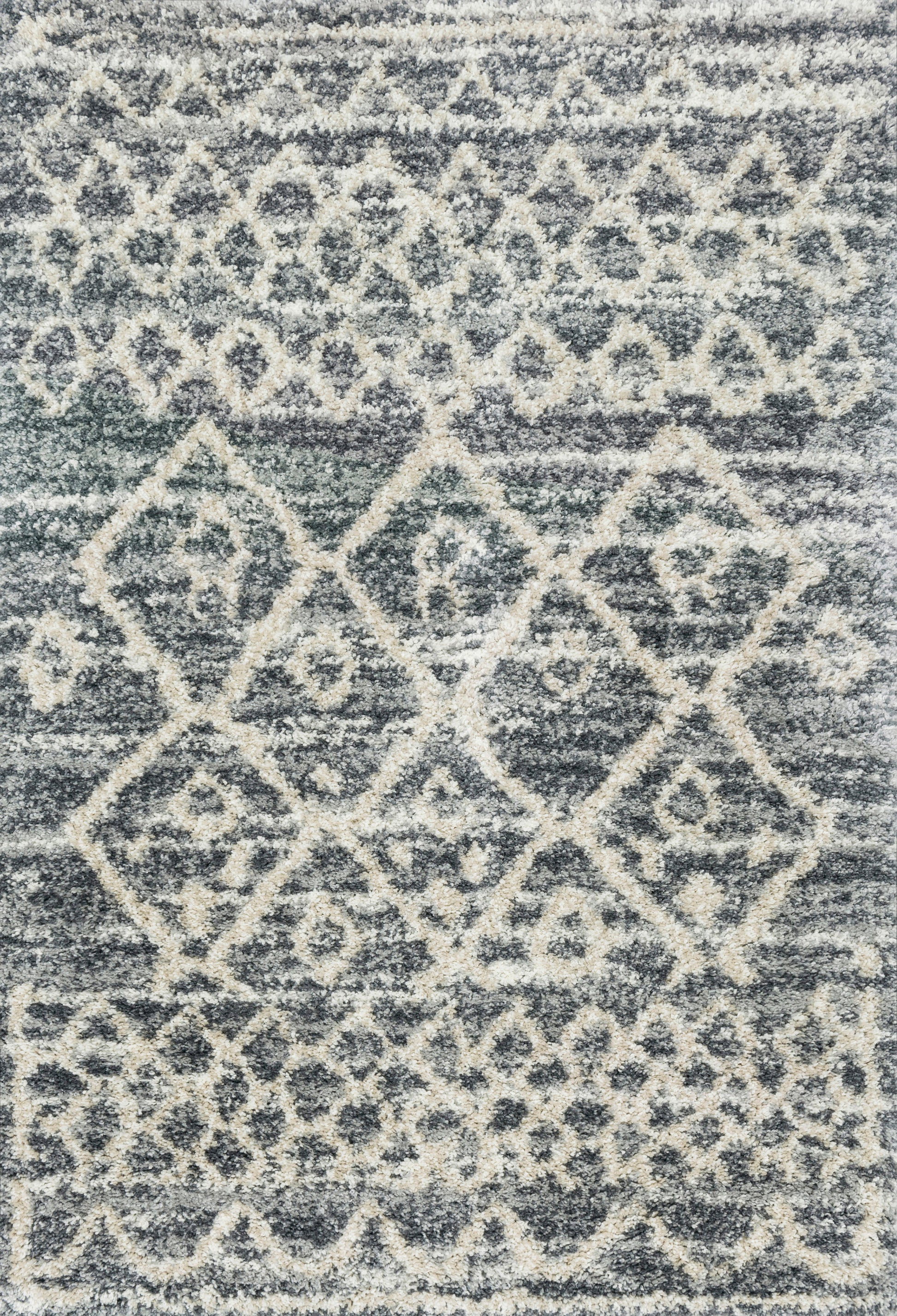 Quincy Graphite / Beige 8'-10" x 12' Area Rug - QC-02 - 8'-10" x 12'
