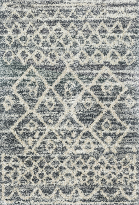 Quincy Graphite / Beige 8'-10" x 12' Area Rug - QC-02 - 8'-10" x 12'