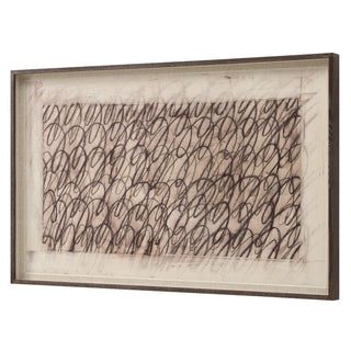 Cursive Framed Canvas