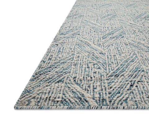 Raven Blue / Ivory 11'-6" x 15' Area Rug - RAV-01 - 11'-6" x 15'