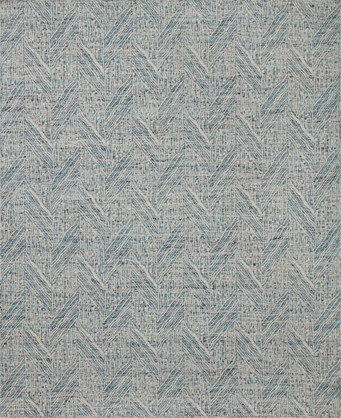 Raven Blue / Ivory 11'-6" x 15' Area Rug - RAV-01 - 11'-6" x 15'