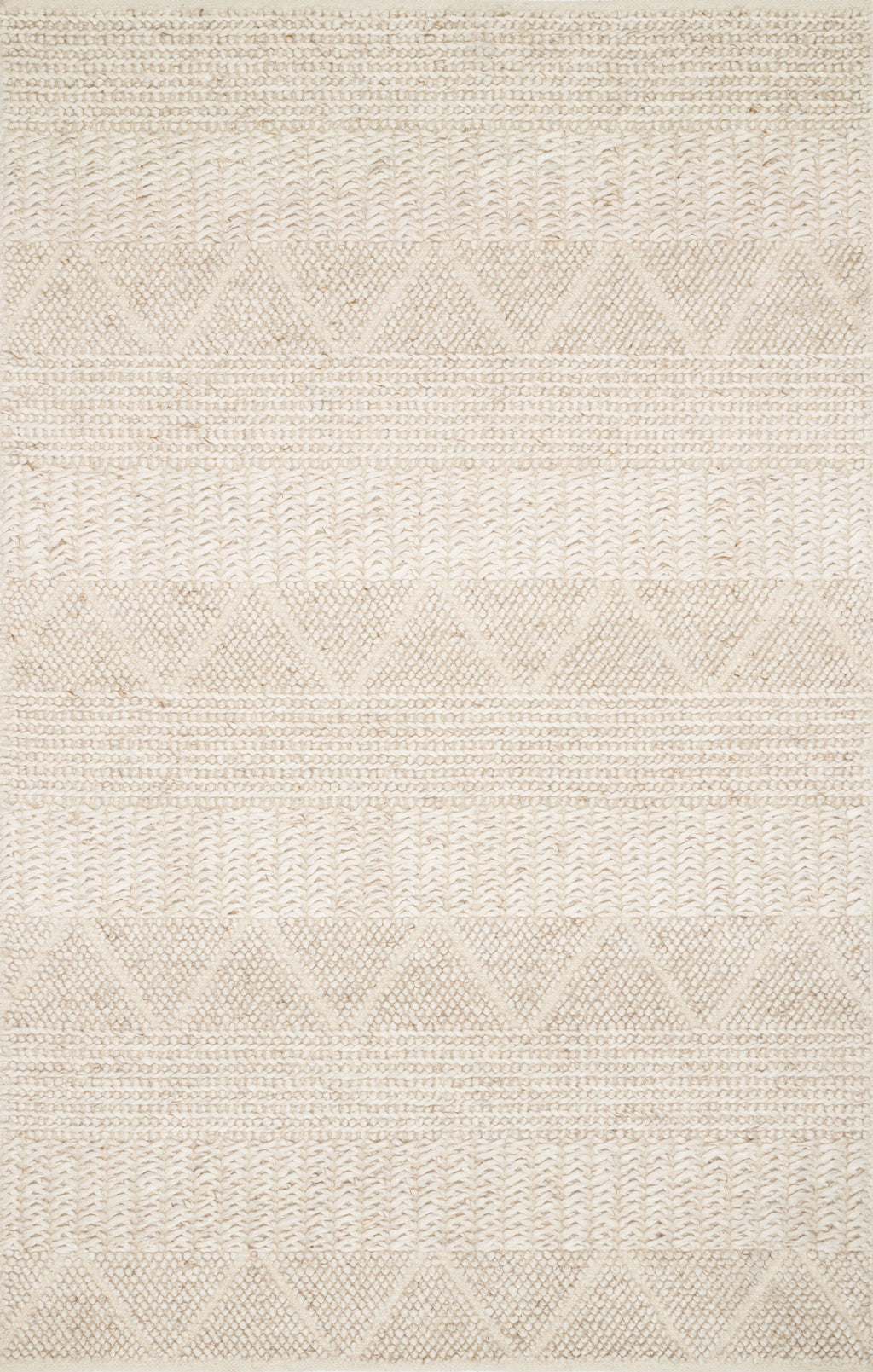 Magnolia Home By Joanna Gaines x Loloi Rowan Sand 9'-3" x 13' Area Rug - ROW-01 - 9'-3" x 13'