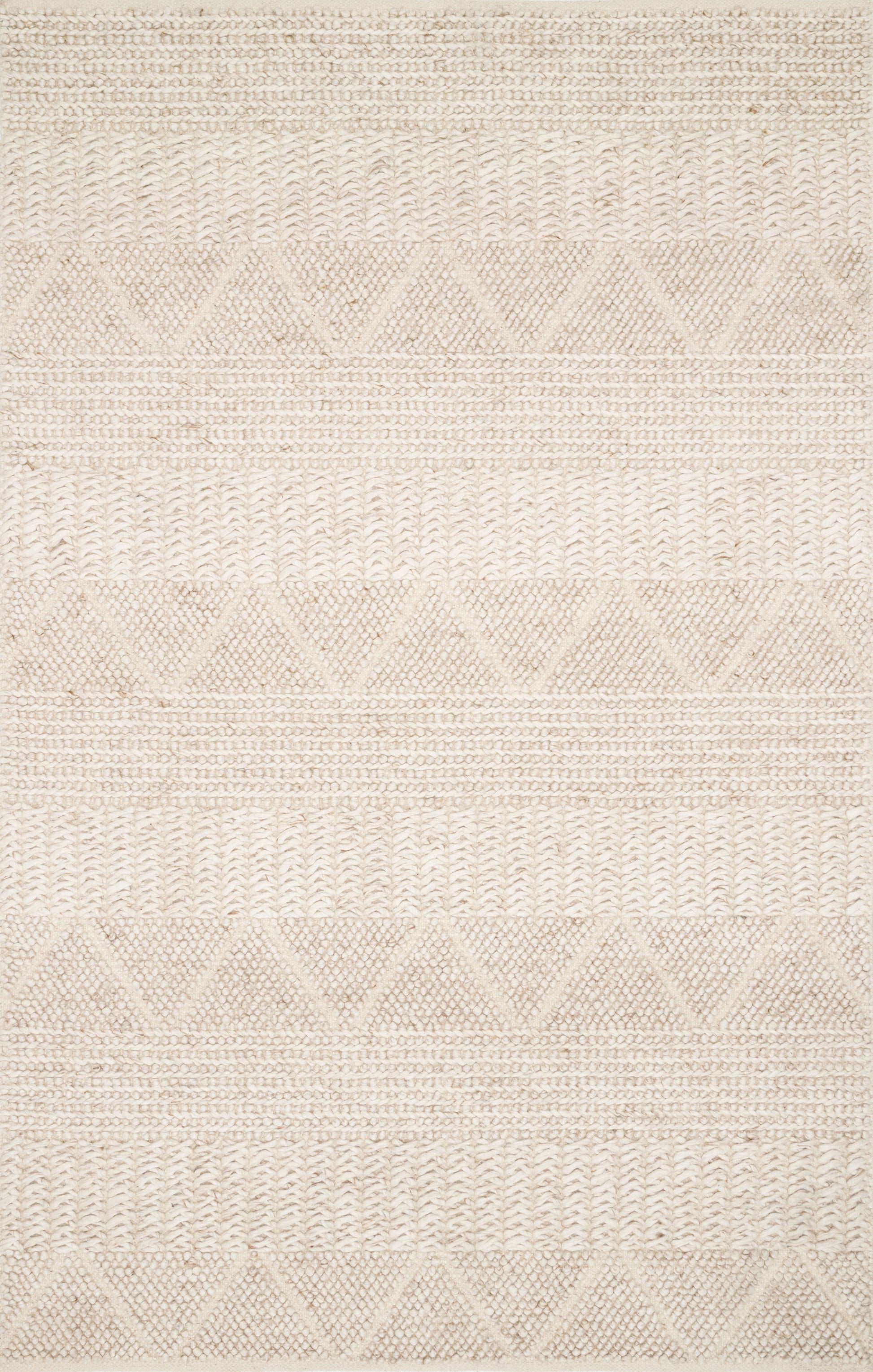 Magnolia Home By Joanna Gaines x Loloi Rowan Sand 9'-3" x 13' Area Rug - ROW-01 - 9'-3" x 13'