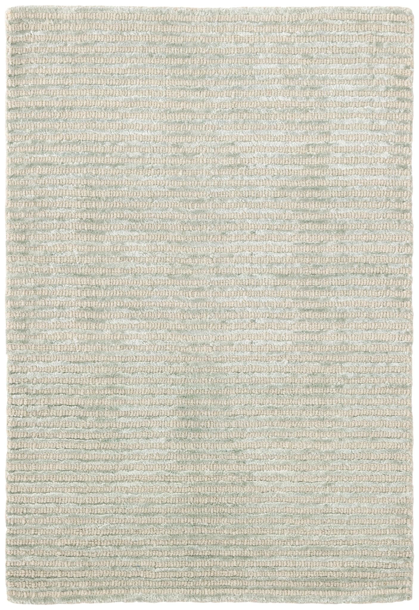 Cut Stripe Ocean Hand Knotted Viscose/Wool Rug - RDA244 - 10x14