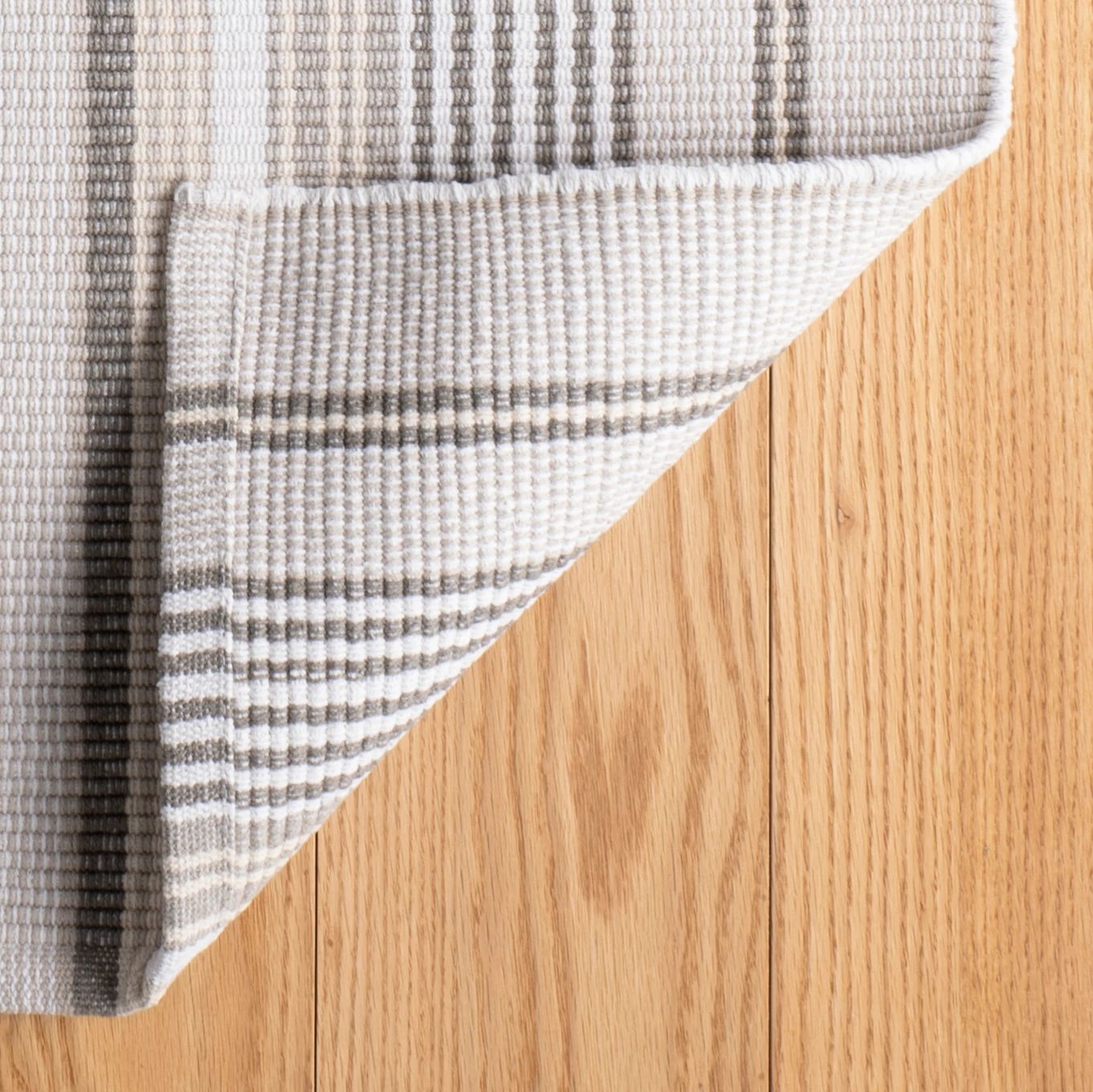 Gradation Ticking Handwoven Cotton Rug - RDA285 - Runner-2.5x12