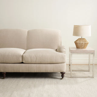 Honeycomb Ivory/Grey Handwoven Wool Rug - RDA308 - 10x14