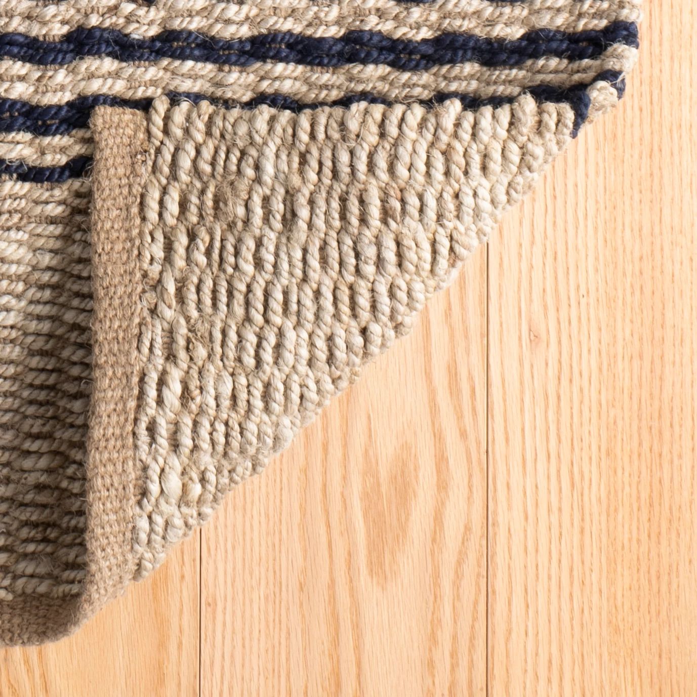 Jute Ticking Indigo Handwoven Rug - RDA321 - 10x14