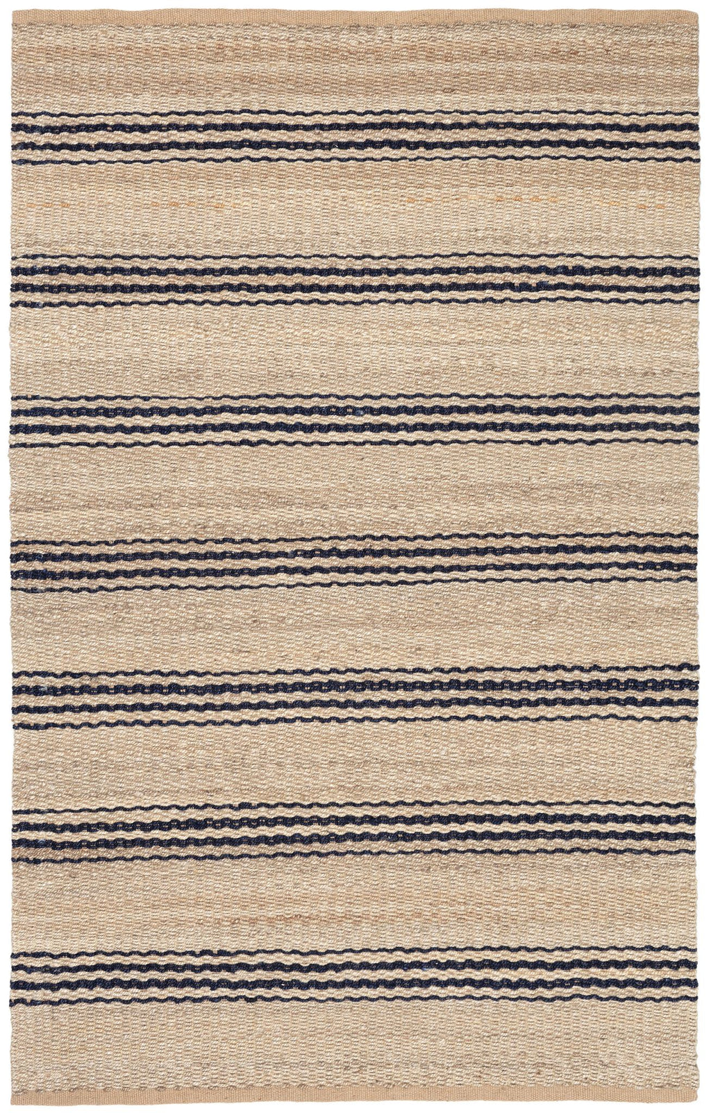 Jute Ticking Indigo Handwoven Rug - RDA321 - 10x14