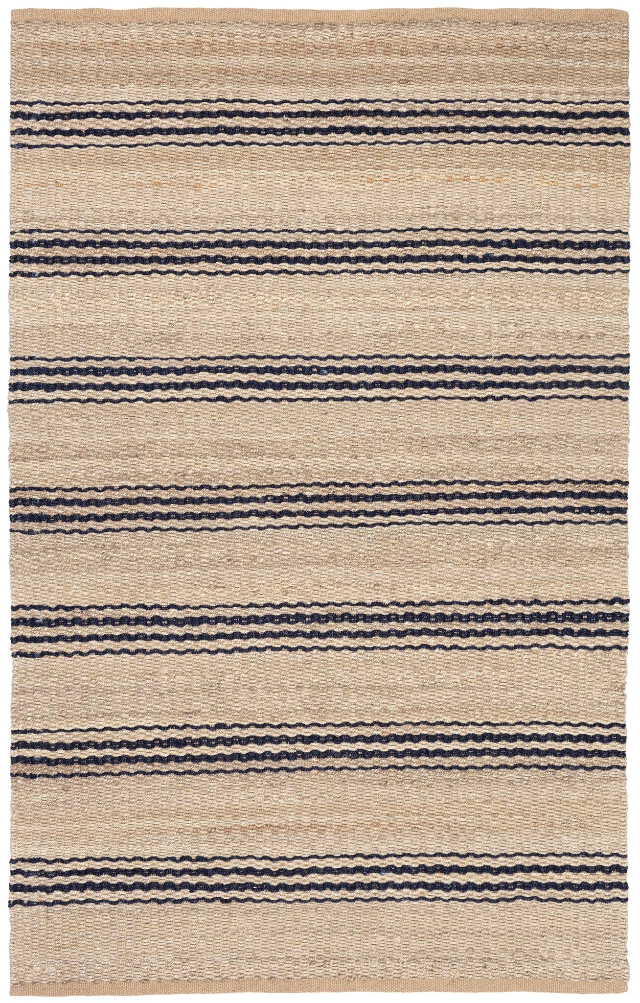 Jute Ticking Indigo Handwoven Rug - RDA321 - 10x14