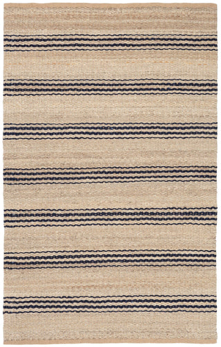 Jute Ticking Indigo Handwoven Rug - RDA321 - 10x14
