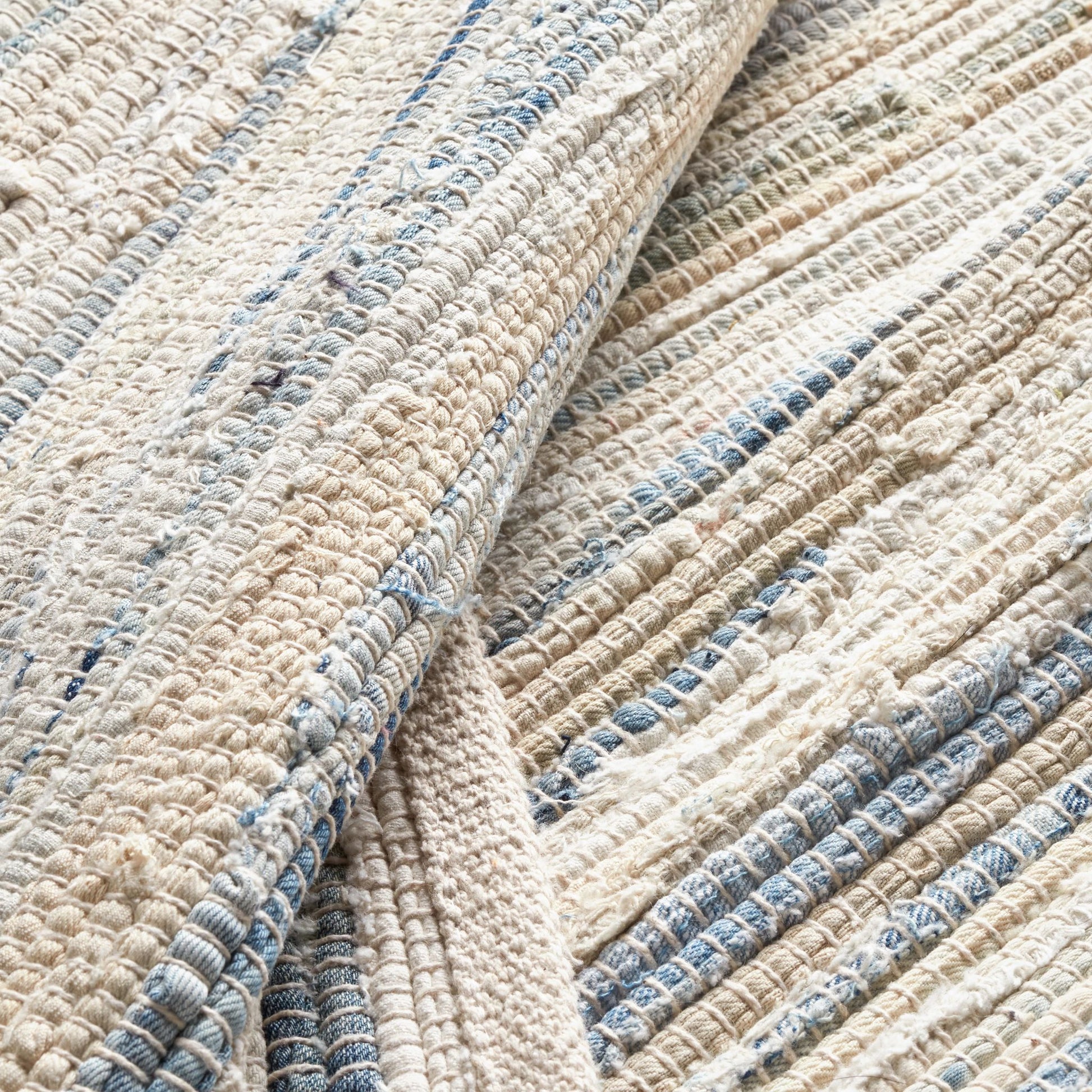 Denim Rag Handwoven Cotton Rug - RDA340 - 10x14