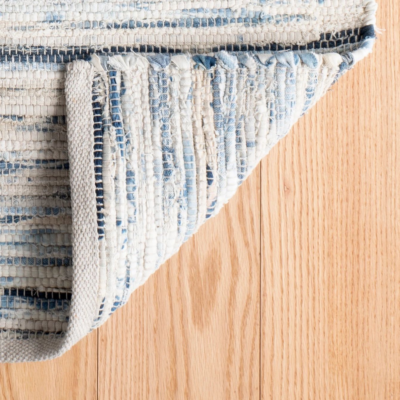 Denim Rag Handwoven Cotton Rug - RDA340 - 10x14