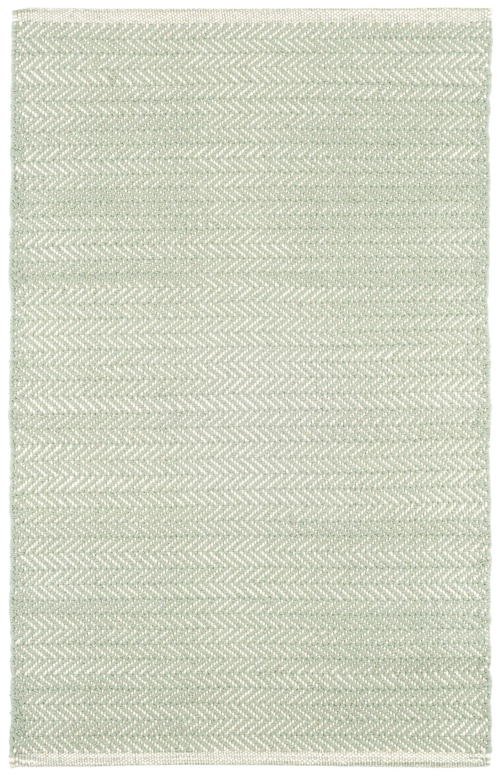 Herringbone Ocean Handwoven Cotton Rug - RDA357 - Runner-2.5x12