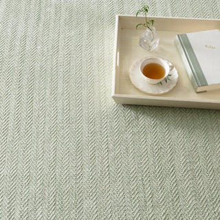 Herringbone Ocean Handwoven Cotton Rug - RDA357 - Runner-2.5x12
