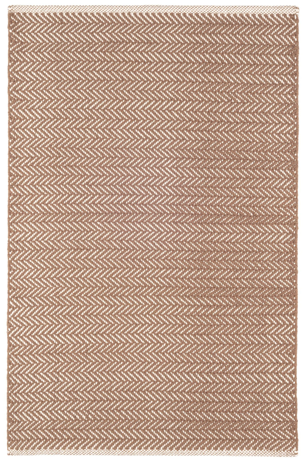 Herringbone Stone Handwoven Cotton Rug - RDA359 - Runner-2.5x12