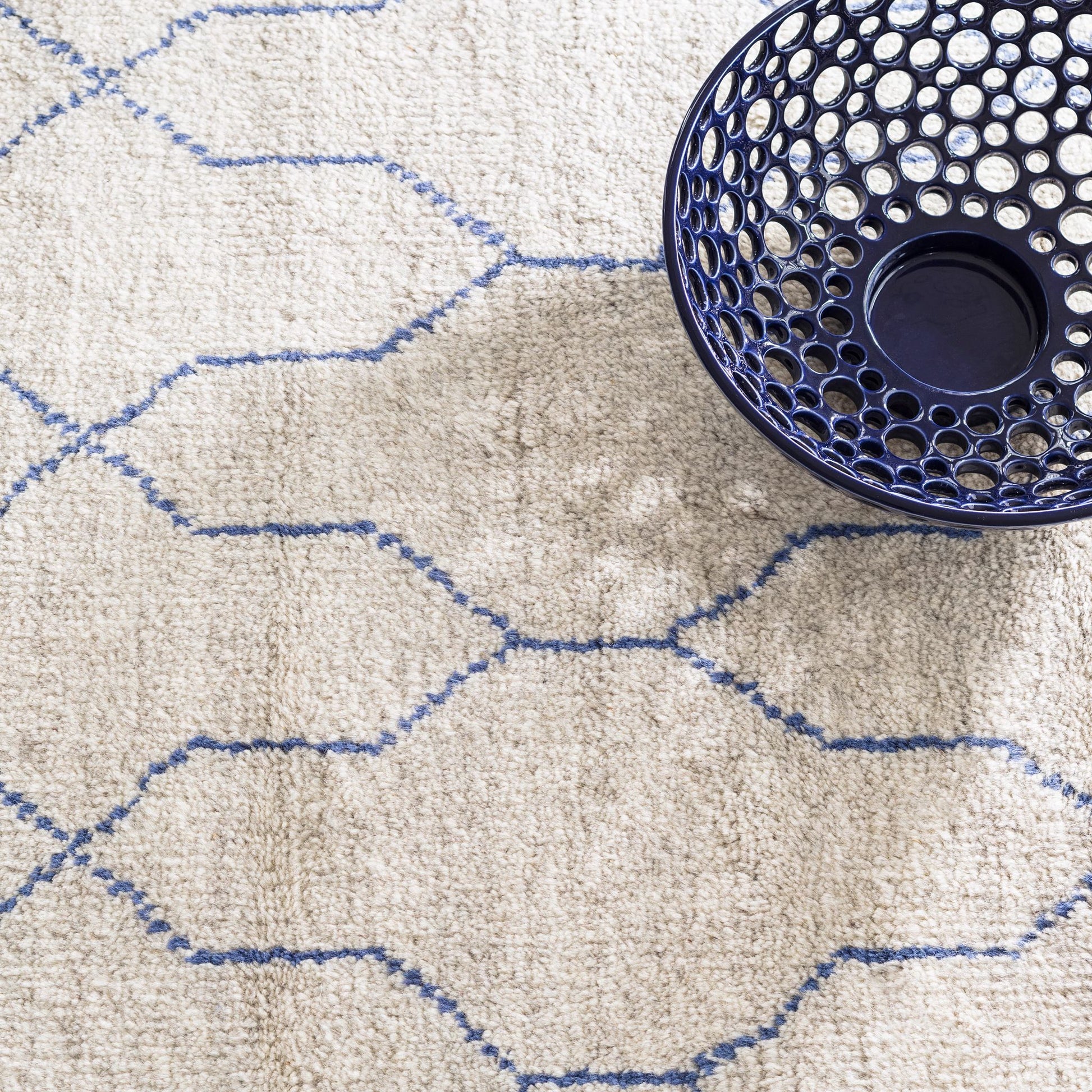 Massena Blue Hand Knotted Wool Rug - RDA400 - 15x20