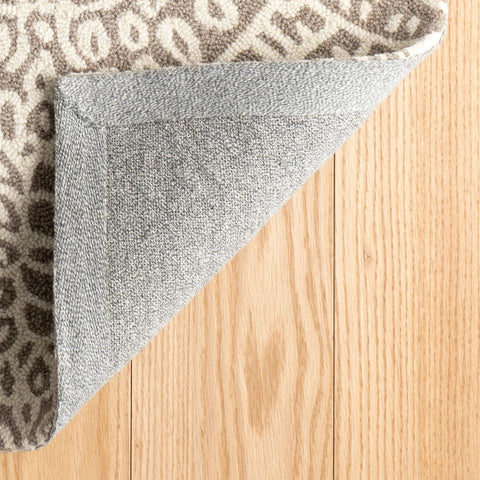 Temple Taupe Hand Micro Hooked Wool Rug - RDA423 - 10x14