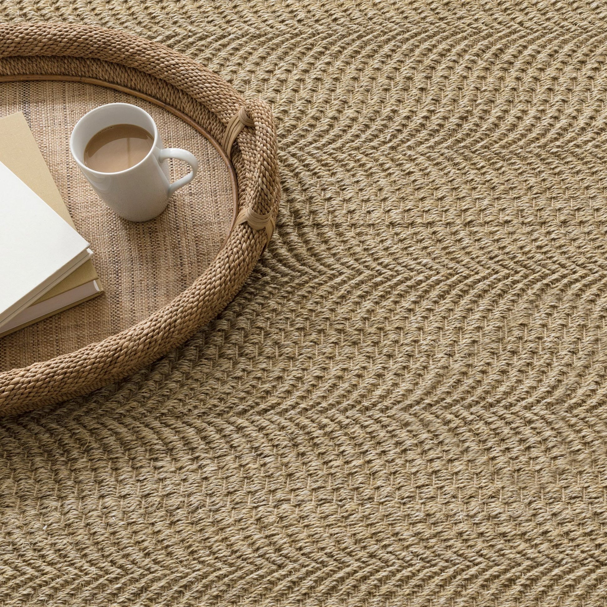 Wave Natural Woven Sisal Rug - RDA433 - 10x14