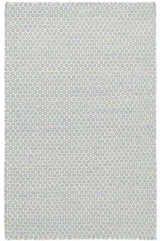 Honeycomb French Blue/Ivory Handwoven Wool Rug - RDA446 - 10x14