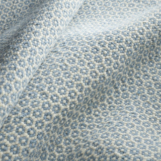 Honeycomb French Blue/Ivory Handwoven Wool Rug - RDA446 - 10x14