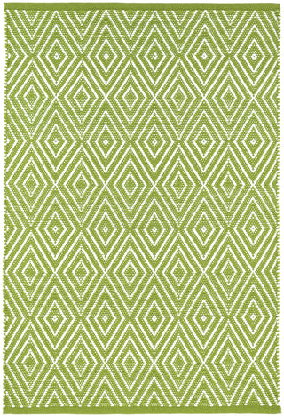 Diamond Sprout/White Handwoven Indoor/Outdoor Rug - RDB100 - Runner-2.5x18