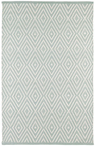 Diamond Light Blue/Ivory Handwoven Indoor/Outdoor Rug - RDB163 - Runner-2.5x18