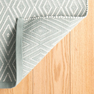 Diamond Light Blue/Ivory Handwoven Indoor/Outdoor Rug - RDB163 - Runner-2.5x18