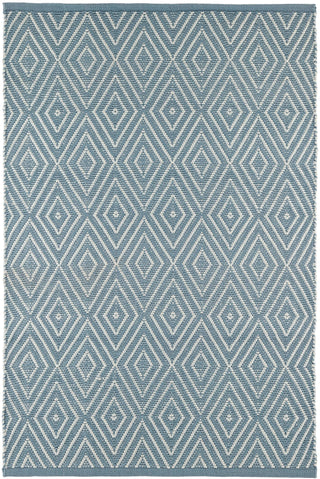 Diamond Slate/Light Blue Handwoven Indoor/Outdoor Rug - RDB164 - Runner-2.5x18