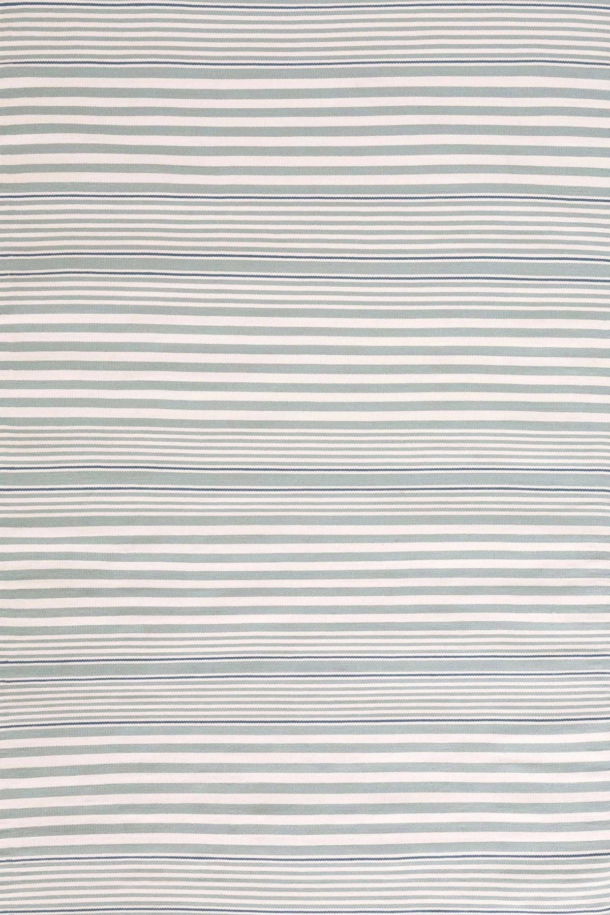 Rugby Stripe Light Blue Handwoven Indoor/Outdoor Rug - RDB177 - Runner-2.5x18