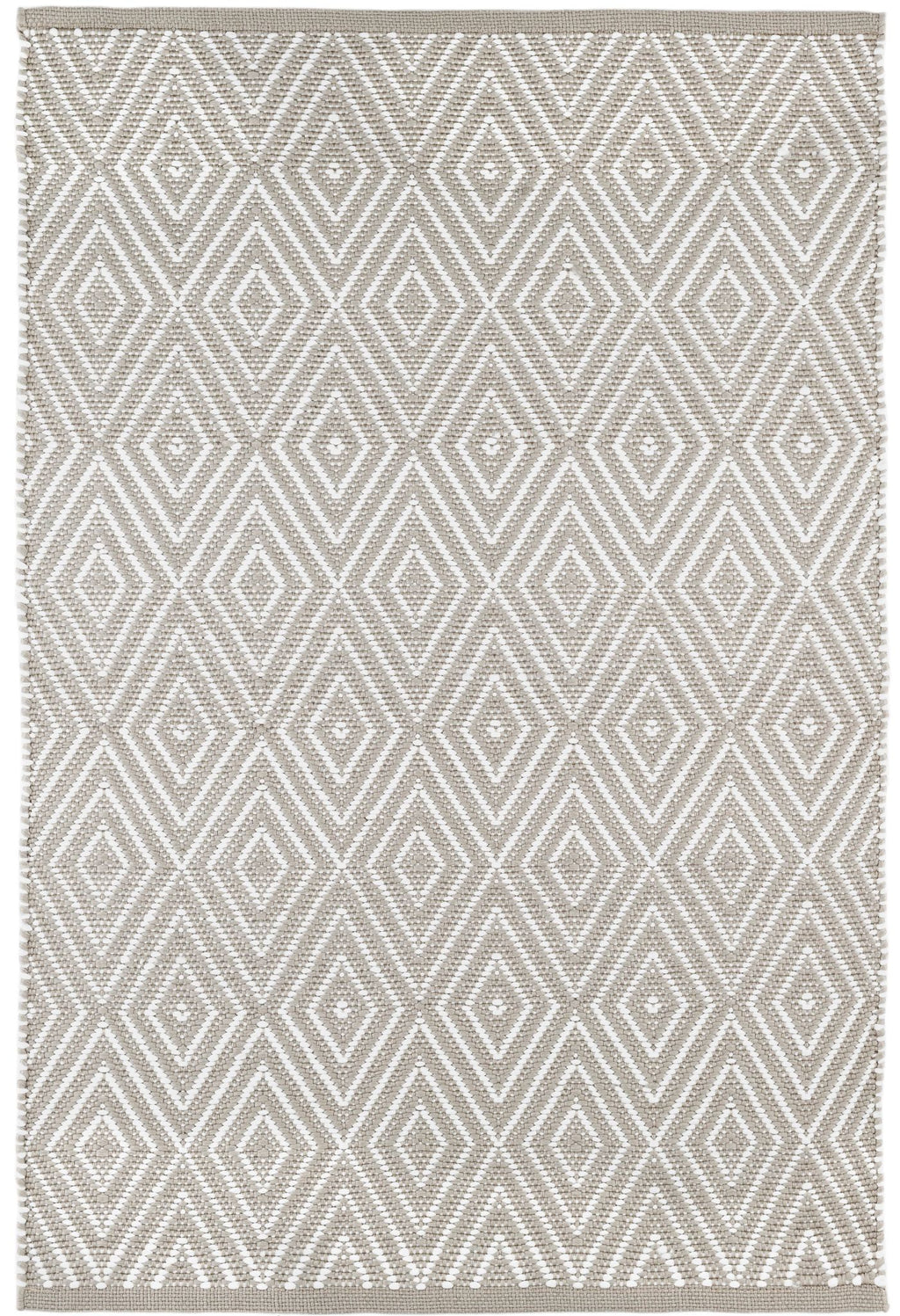 Diamond Platinum/White Handwoven Indoor/Outdoor Rug - RDB203 - 12x16
