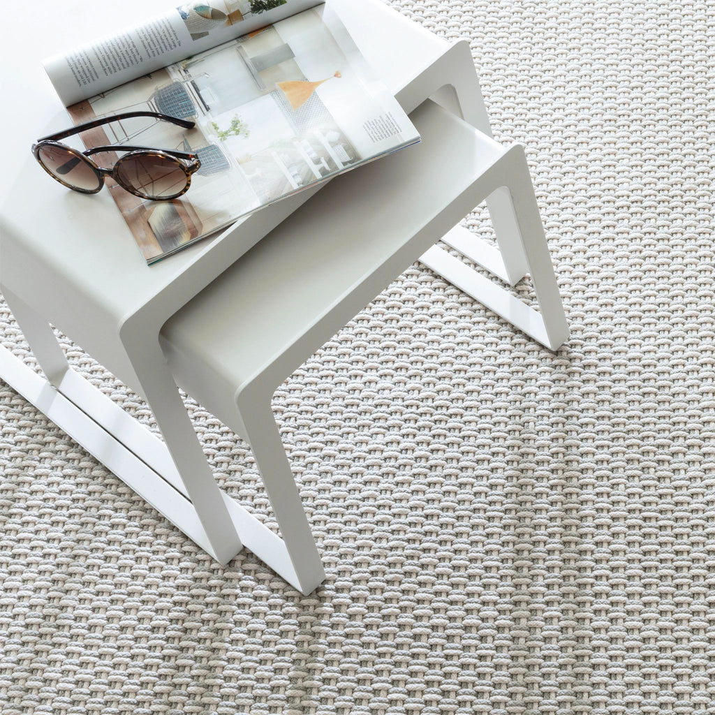 Two-Tone Rope Platinum/Ivory Handwoven Indoor/Outdoor Rug - RDB224 - Runner-2.5x18