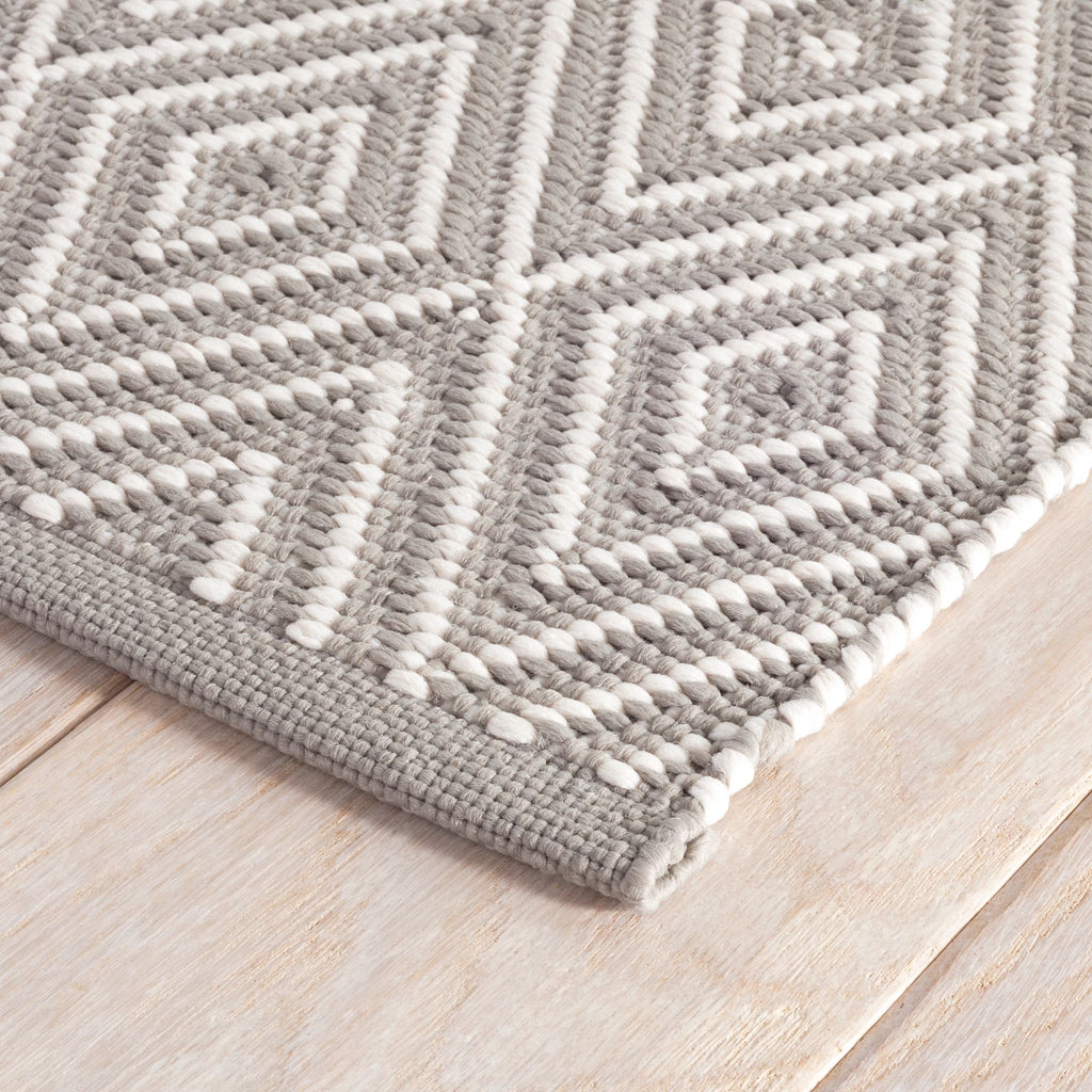 Diamond Fieldstone/Ivory Handwoven Indoor/Outdoor Rug - RDB255 - Runner-2.5x18