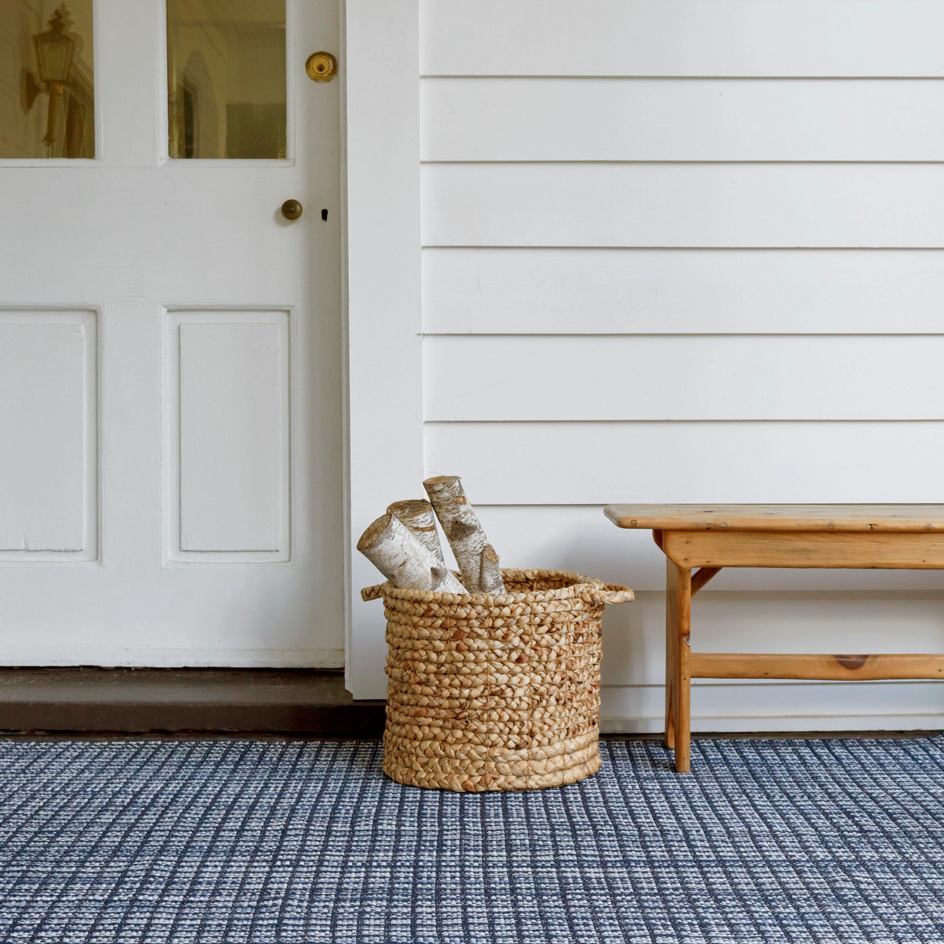 Coco Blue Handwoven Indoor/Outdoor Rug - RDB326 - 8.5x11