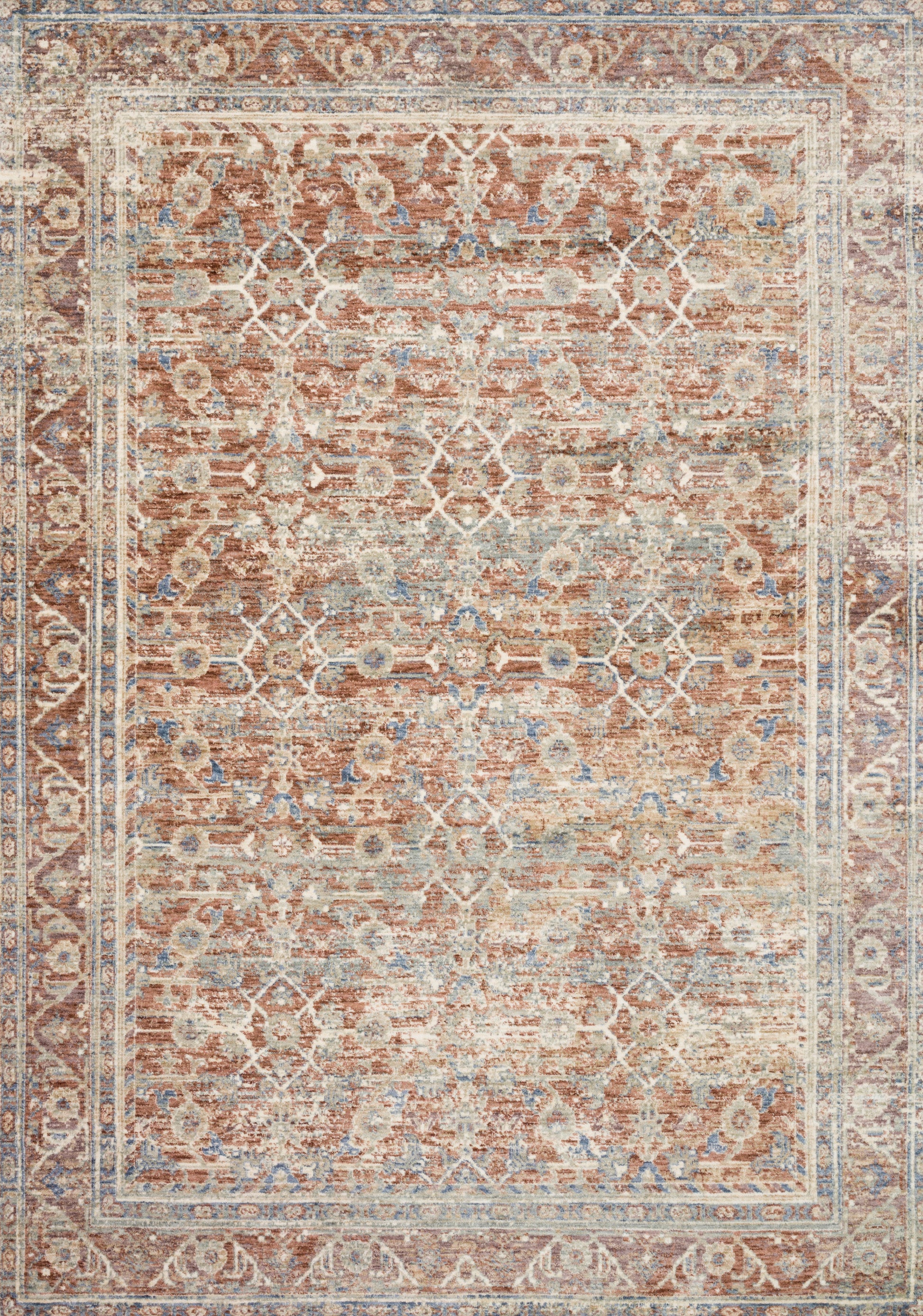 Revere Terracotta / Multi 11'-6" x 15'-6" Area Rug - REV-07 - 11'-6" x 15'-6"