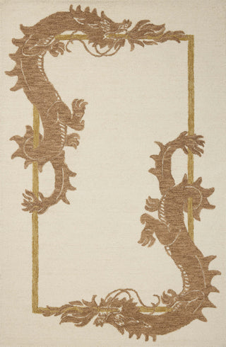 Brigette Romanek x Loloi Romi Ivory / Spice Rug