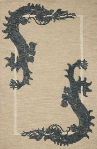 Brigette Romanek x Loloi Romi Oatmeal / Midnight Rug
