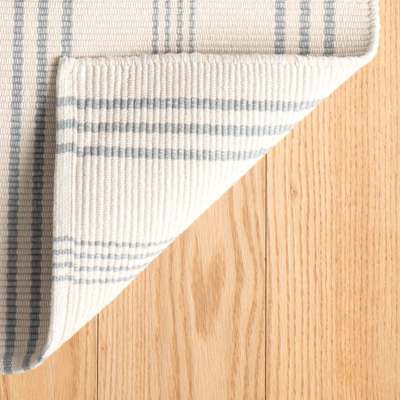 Swedish Stripe Handwoven Cotton Rug - RP42 - Runner-2.5x12
