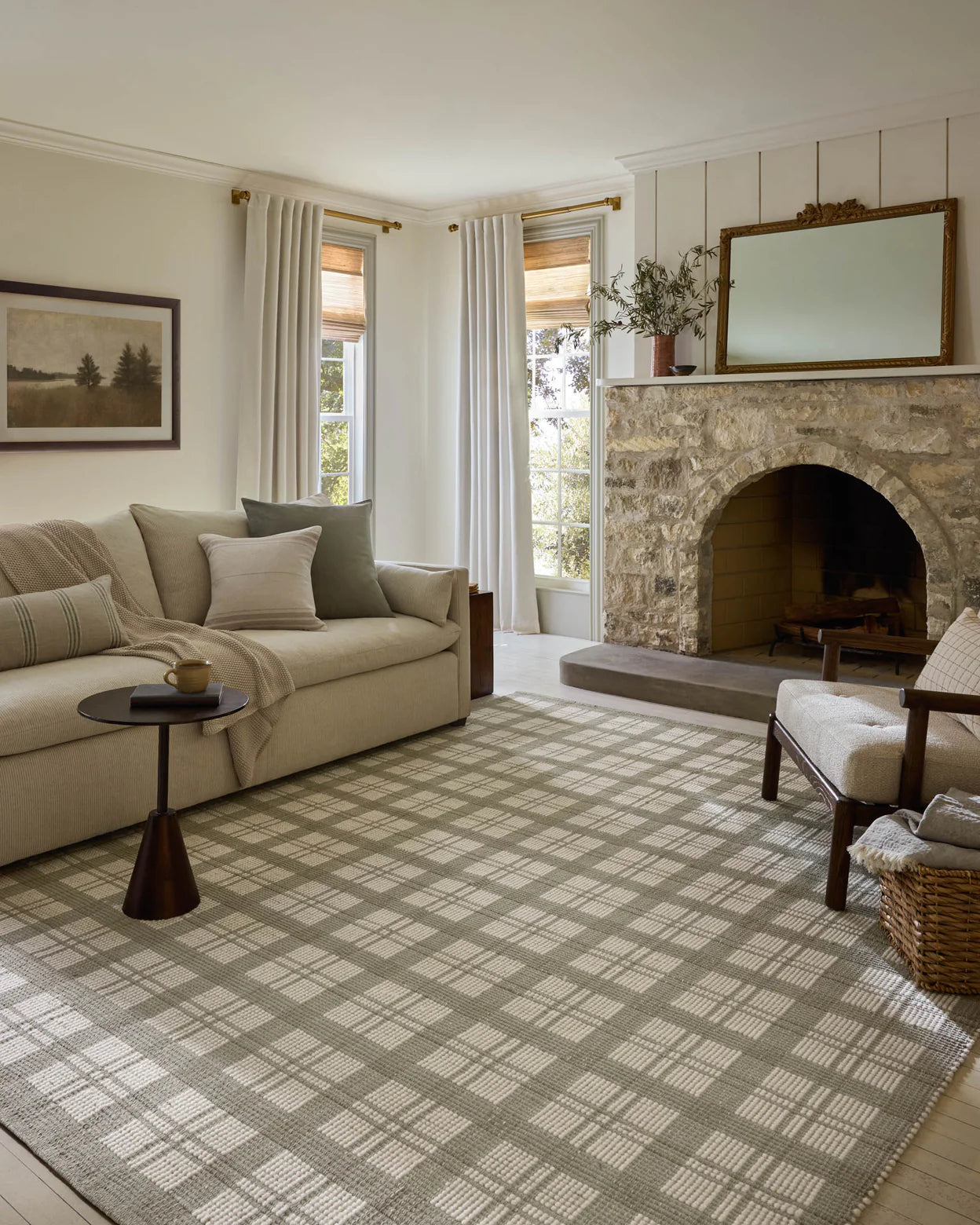 Magnolia Home by Joanna Gaines x Loloi Ryder Sage / Ivory Rug