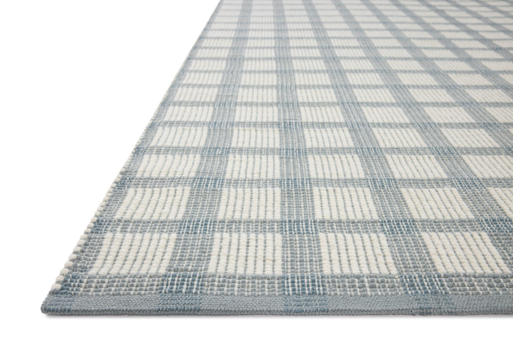 Magnolia Home by Joanna Gaines x Loloi Ryder Blue / Ivory 9'-3" x 13' Area Rug - RYD-02 - 9'-3" x 13'
