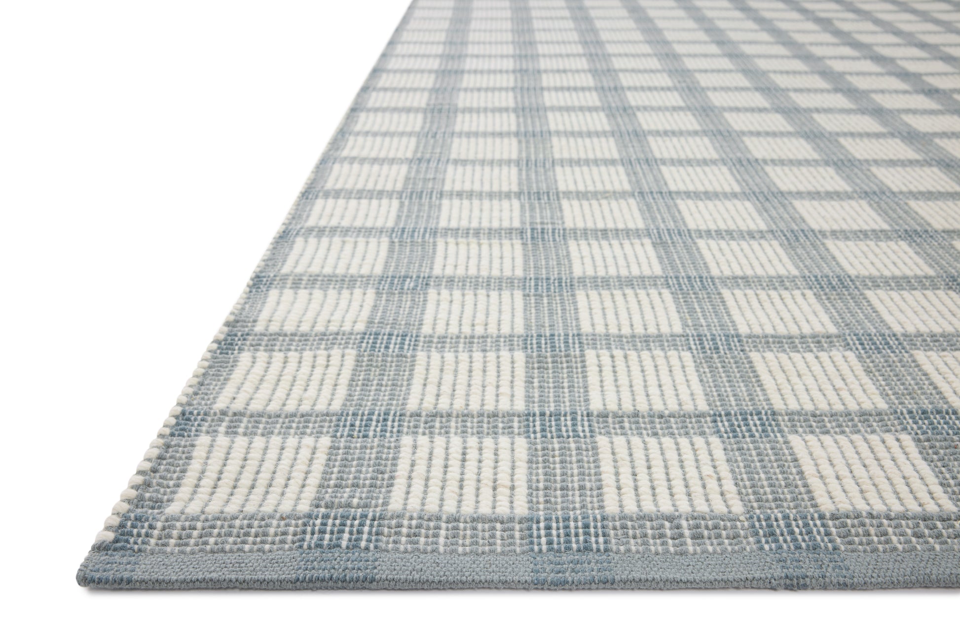 Magnolia Home by Joanna Gaines x Loloi Ryder Blue / Ivory 9'-3" x 13' Area Rug - RYD-02 - 9'-3" x 13'