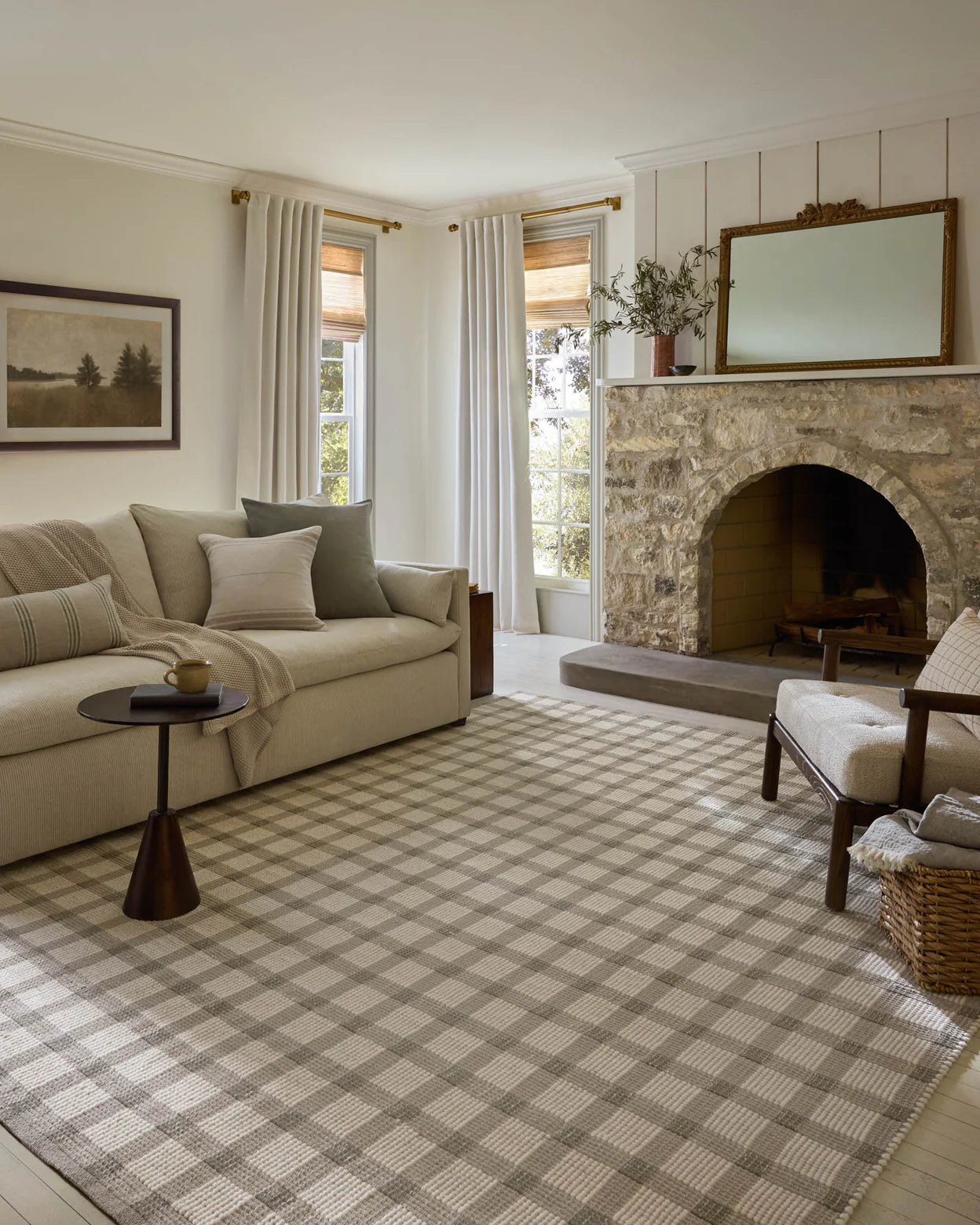 Magnolia Home by Joanna Gaines x Loloi Ryder Stone / Ivory Rug