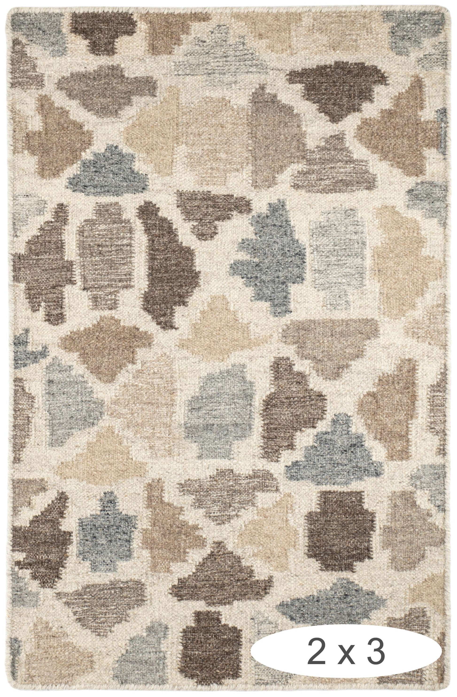 Rufus Stone Kilim Natural Handwoven Wool Rug - DA1987 - 10x14