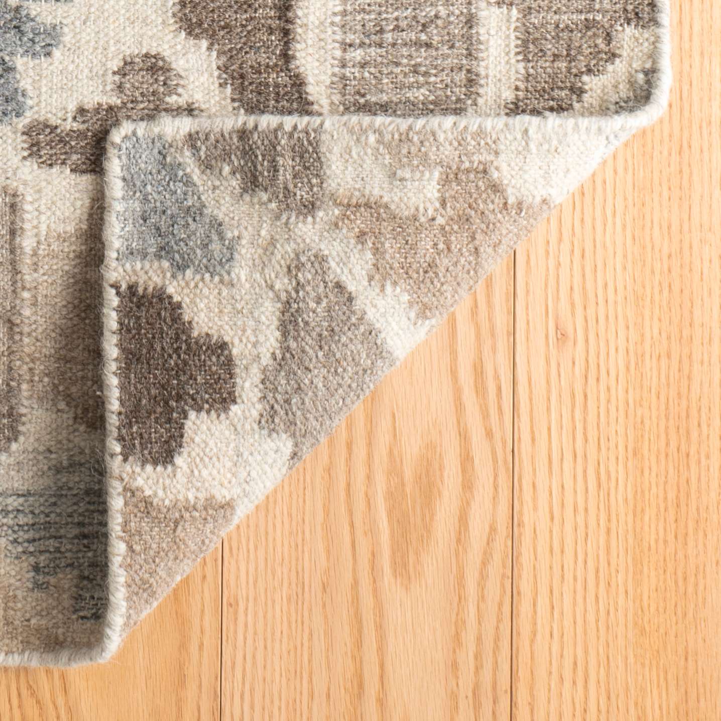 Rufus Stone Kilim Natural Handwoven Wool Rug - DA1987 - 10x14