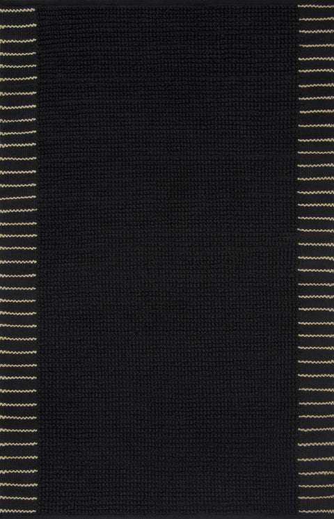 Magnolia Home By Joanna Gaines x Loloi Sadie Black 9'-3" x 13' Area Rug - SAD-01 - 9'-3" x 13'