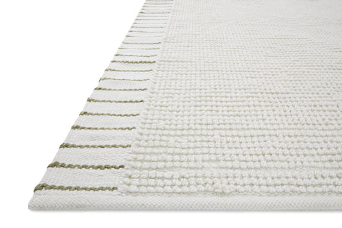 Magnolia Home By Joanna Gaines x Loloi Sadie White 9'-3" x 13' Area Rug - SAD-01 - 9'-3" x 13'