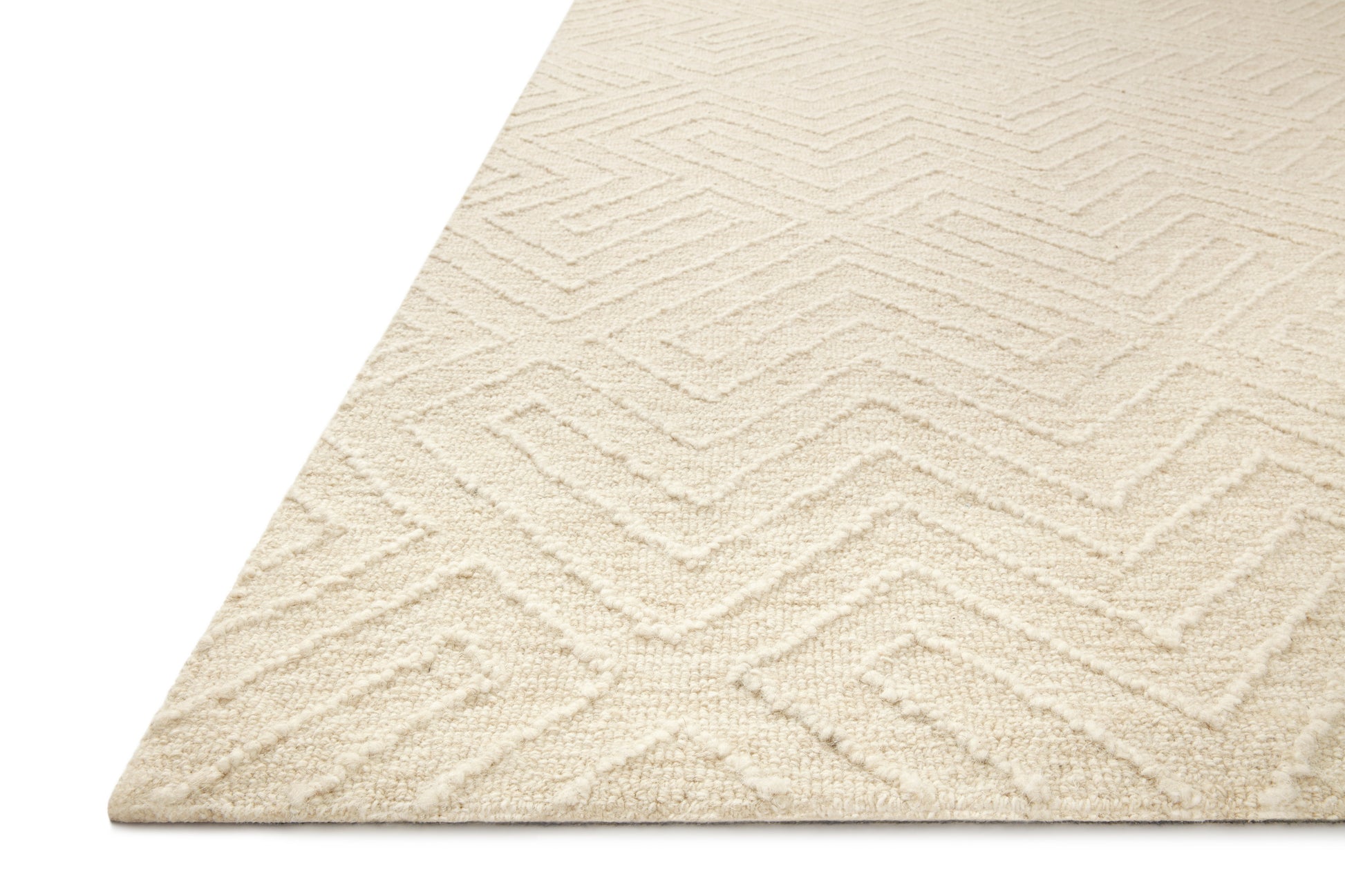 Magnolia Home By Joanna Gaines x Loloi Sarah Ivory 11'-6" x 15' Area Rug - SAR-03 - 11'-6" x 15'