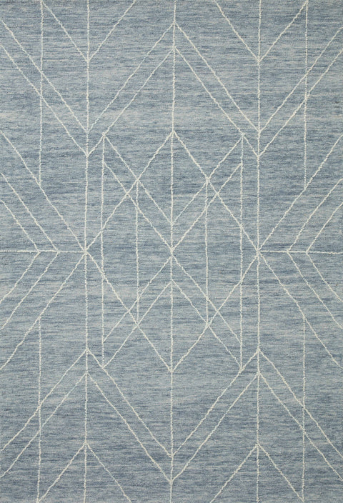 Magnolia Home By Joanna Gaines x Loloi Sarah Denim 11'-6" x 15' Area Rug - SAR-04 - 11'-6" x 15'