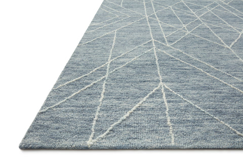 Magnolia Home By Joanna Gaines x Loloi Sarah Denim 11'-6" x 15' Area Rug - SAR-04 - 11'-6" x 15'